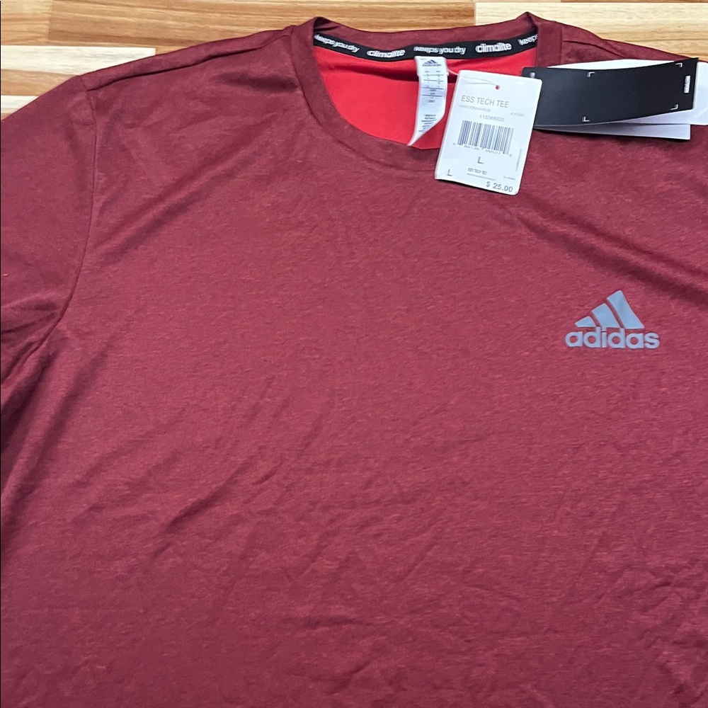 Adidas Men's Maroon Tee Size L New with Tags